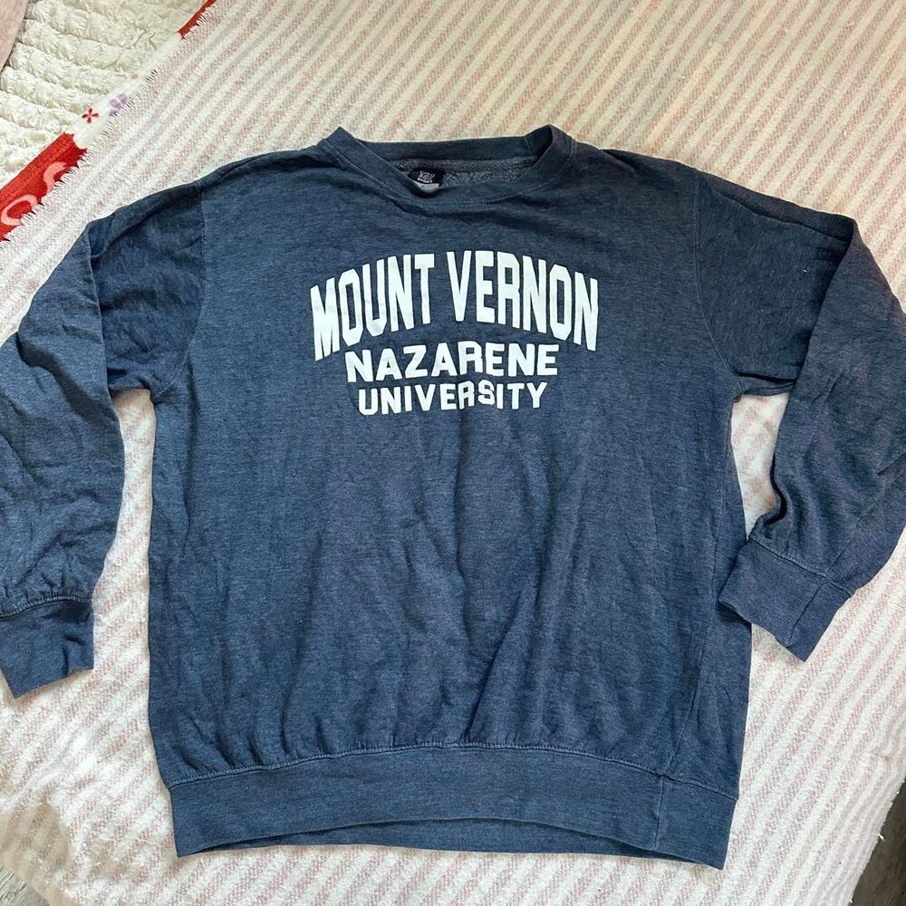 Mv-sport Men's Grey and Blue Sweatshirt